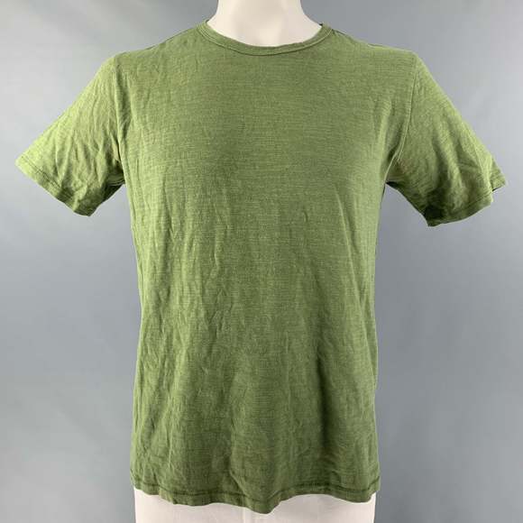 RAG & BONE Other - RAG & BONE Olive Textured Cotton Crew-Neck T-shirt